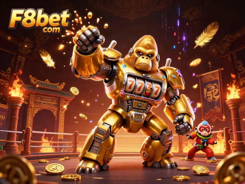 Experience thrilling casino action with F8bet com illustrated in vibrant 3D detail featuring exciting game elements.
