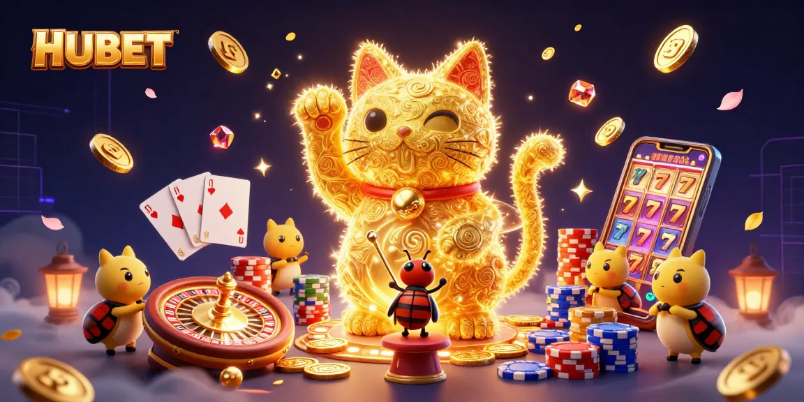 Play with luck at HUBET, where golden fireflies and casino-themed wonders collide!
