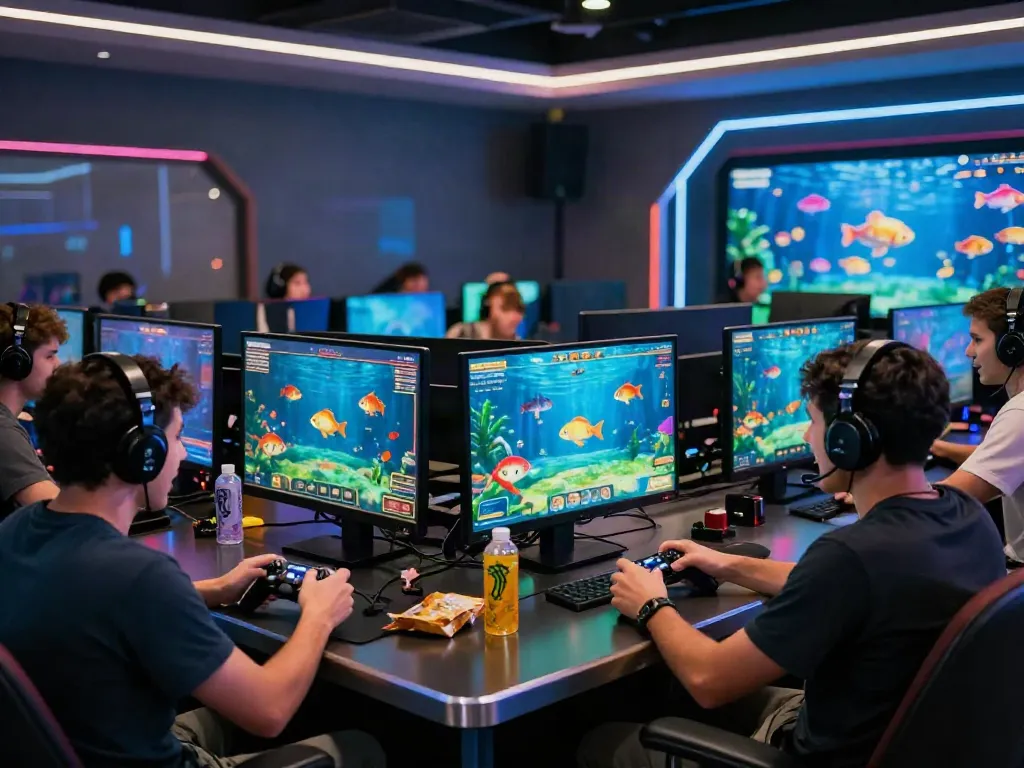 Exciting online gaming experience at https://du88az.net/ with players enjoying fish shooting games.