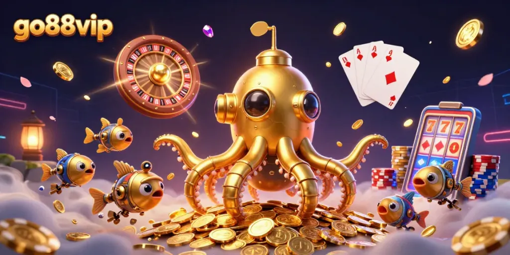 Engage with go88vip and win big with the dynamic casino adventures featuring floating coins and games.