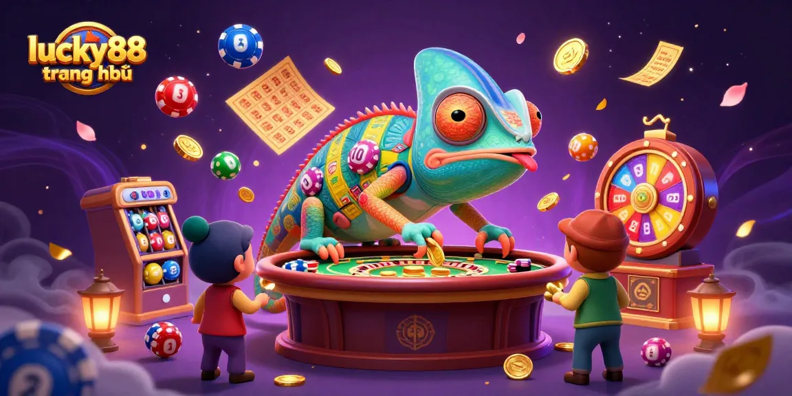 Win big at lucky88 trang chủ with a vibrant 3D casino scene showcasing thrilling games.