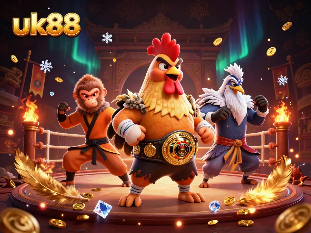 Engage with exciting gameplay at uk88 featuring 3D cartoon characters in a vibrant casino atmosphere.