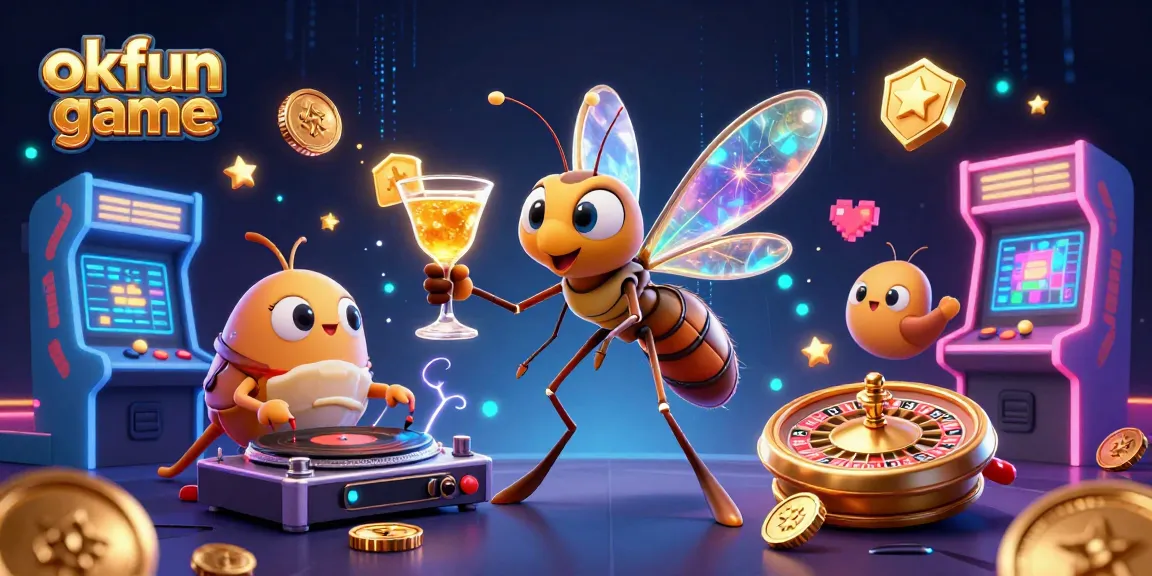 Engage with exciting features of the okfun game, showcasing vibrant casino elements and characters.