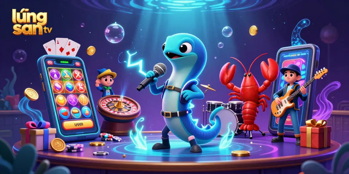 Experience thrilling gaming at lương sơn tv with vibrant underwater casino characters and dynamic elements.